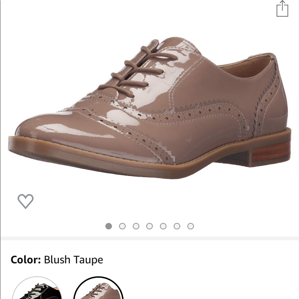 Franco Sarto Imagine Oxford Tan Patent Lace- up